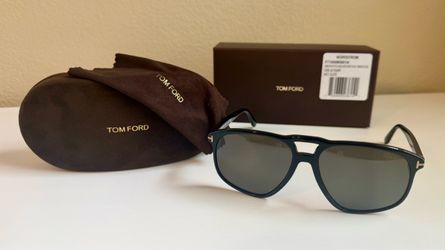 Tom Ford 58mm Navigator Black Smoke Pierre-02 TF 1000 ECO 01A 58-15 140-3 Sunglasses