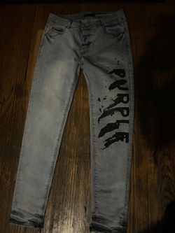 purple jeans