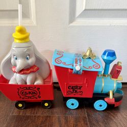 Disney Casey Train Popcorn Bucket & Dumbo Slipper.