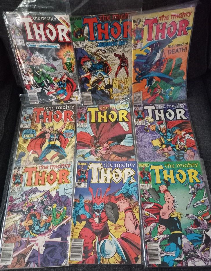1980s Lot Of 42 Thor Comic Books