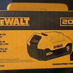 Brand New Dewalt 20v 5ah Battery