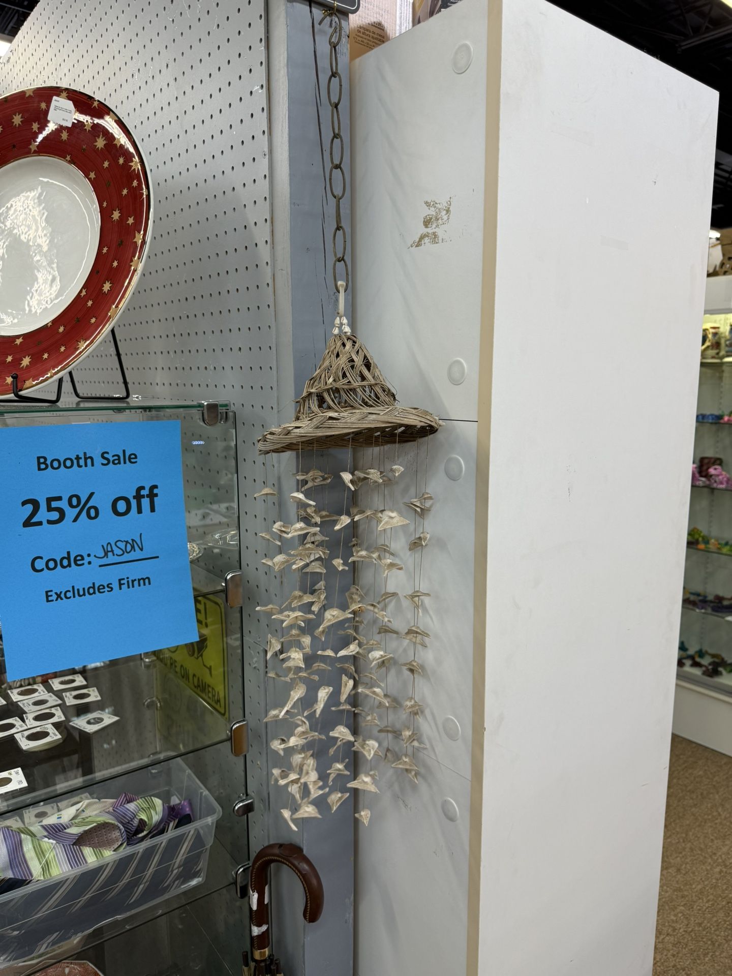 Vintage Hanging Sea Shell Mobile Wind Chimes Ocean Beach Decor Large Shells