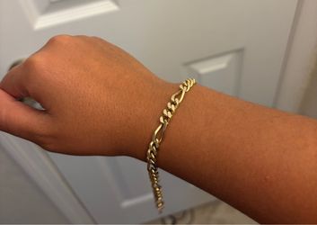 10 k stamped solid gold bracelet weight 16grams