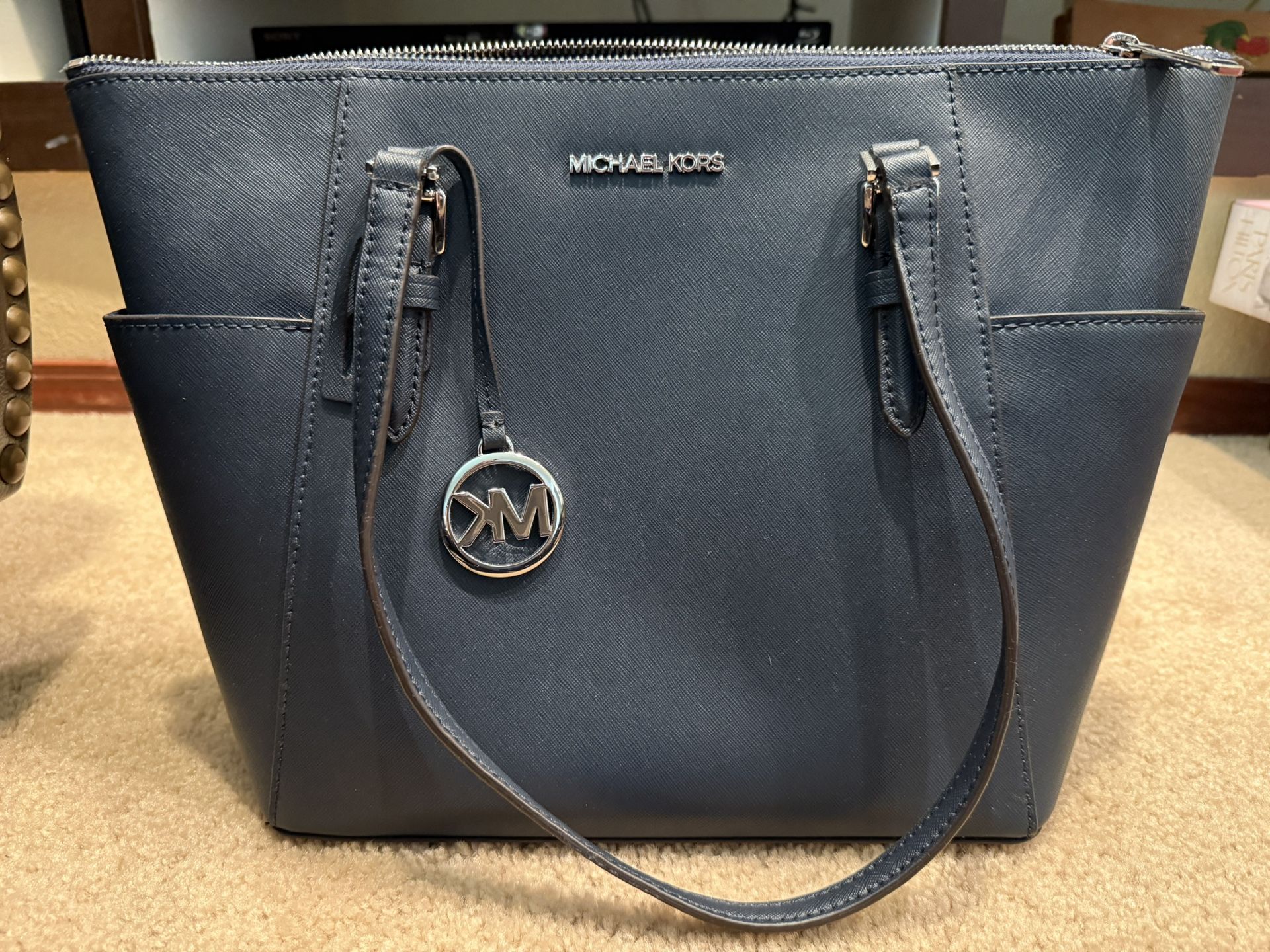 New MK Navy Purse