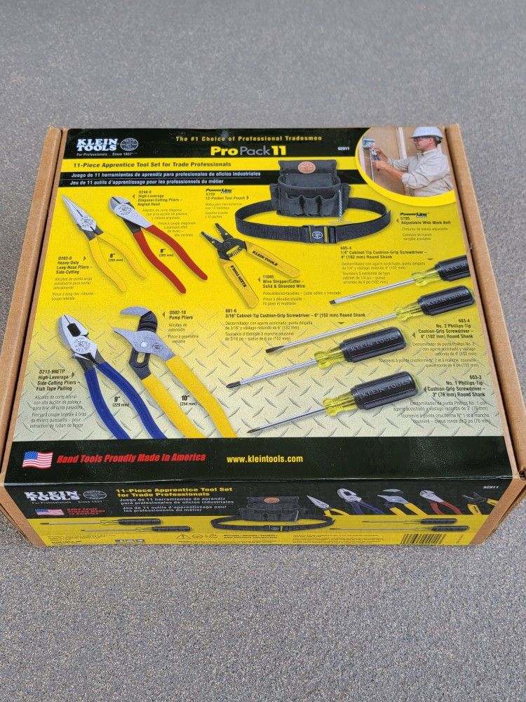 New Klein Tools 92911 Apprentice Tool Set , 11 PieceElectrician