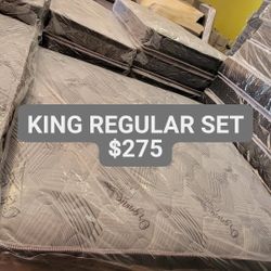 King Regular Mattress Set 