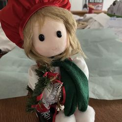 Adorable Christmas Doll Plays Wish You Merry Christmas. Like New
