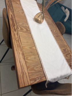 Wooden dinning table