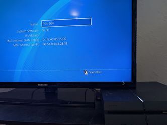 Firmware 10.0 Ps4 console and power cord