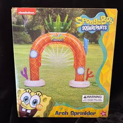 SPONGEBOB 5ft Tall Arch Sprinkler 🪼 
