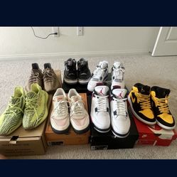 All Jordan’s Size 9  Yeezys 9.5 
