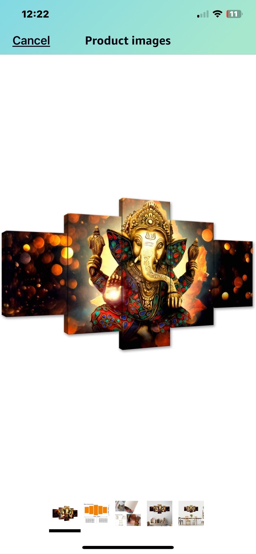 New 5 Piece Canvas Wall Decor