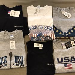 MUSCLE T-SHIRTS   LOT OF 6 BRAND NEW
