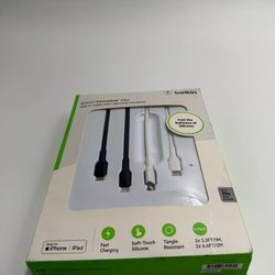 USB-C Belkin boost Up Flex Cable Charging Connector Cable Kit 4Pack NEW SEALED