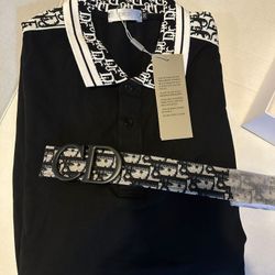 DESIGNER SHIRT AND BELT
