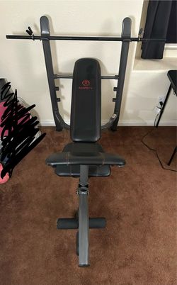 Marcy Weight Bench with Barbell Rack