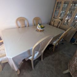 Dining Room Set For Sale (table, 6 Chairs And China Cabinet) 