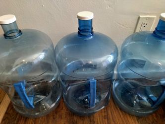 3 Five Gallon Water Containers