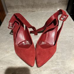 Red suede Shoes