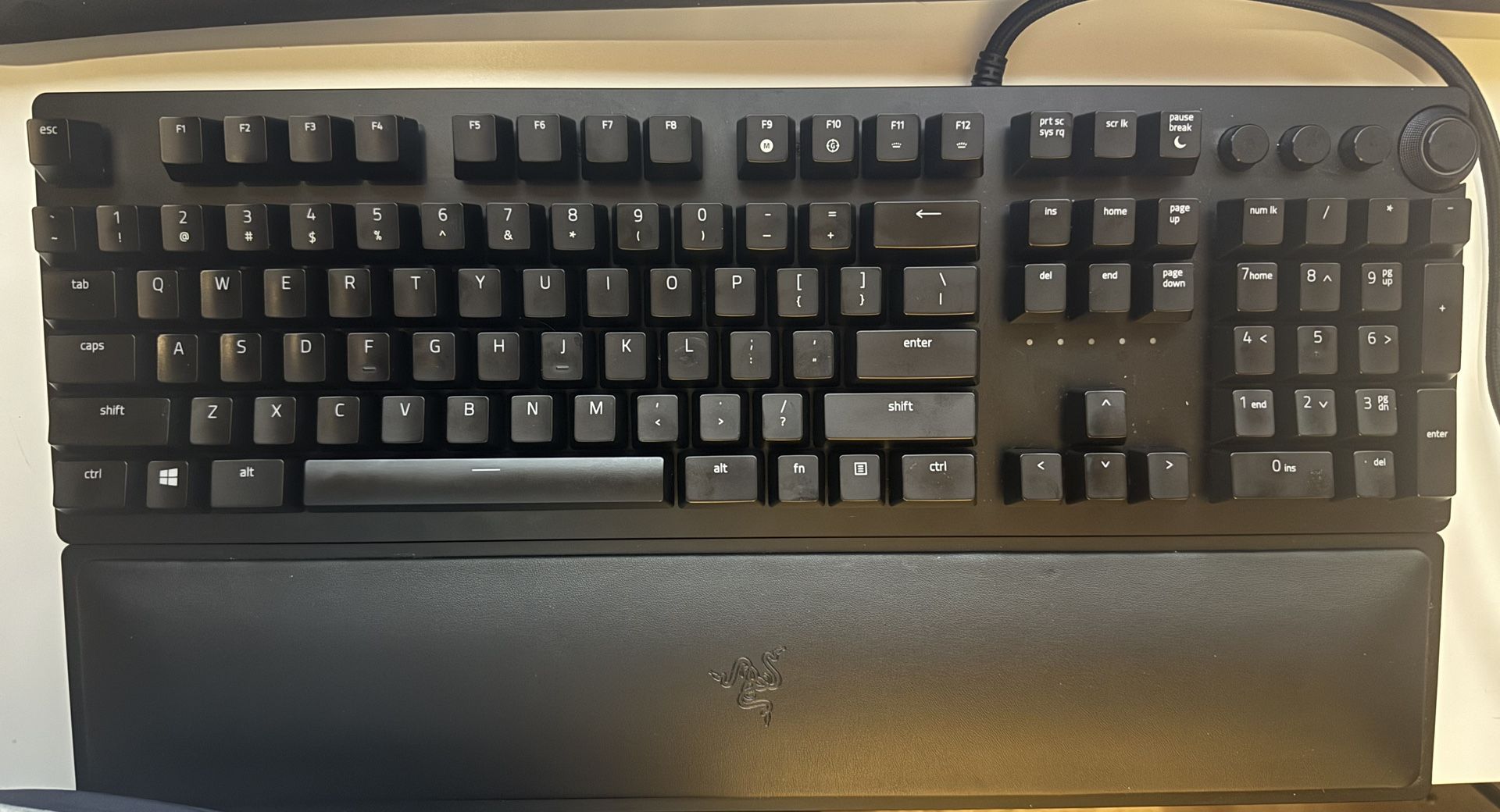 Razer Huntsman Elite Mechanical Gaming Keyboard --Wired RGB with Wrist Rest