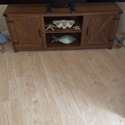 Tv Entertainment Stand With Cabinets 