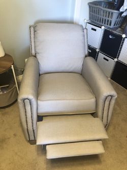 Better Homes Gardens Pushback Recliner Taupe Fabric