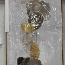 Gray Abstract Wall Art Decor - NEW