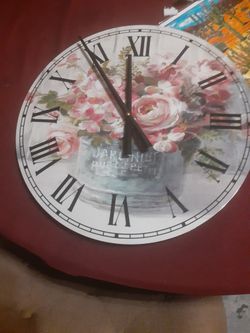 New Large Floral Clock 