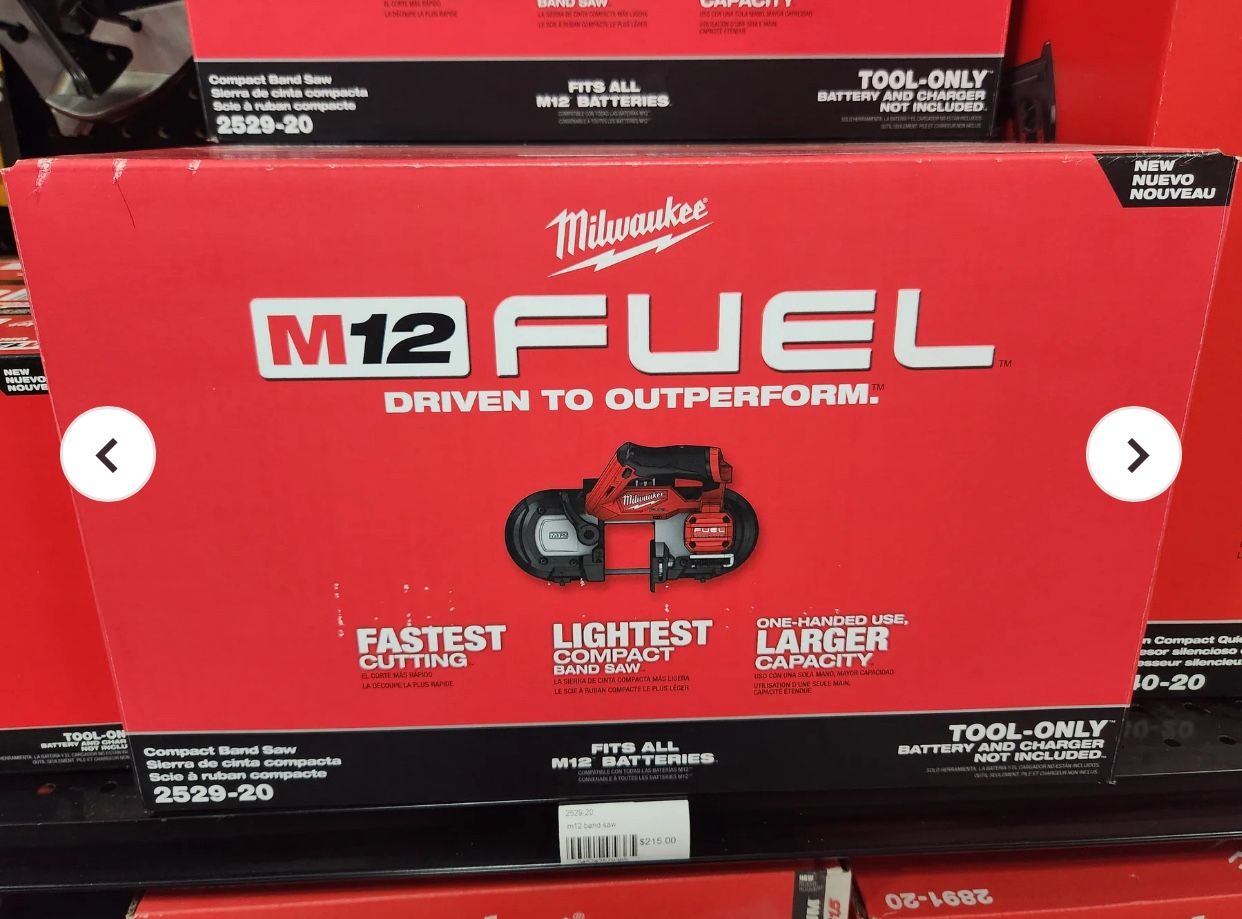 Milwaukee New Band Saw 12M Fuel Brushless