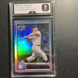 Mickey Mantle 2011 Topps #7-Graded 9