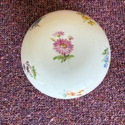 Meissen Porcelain Floral Trinket Box