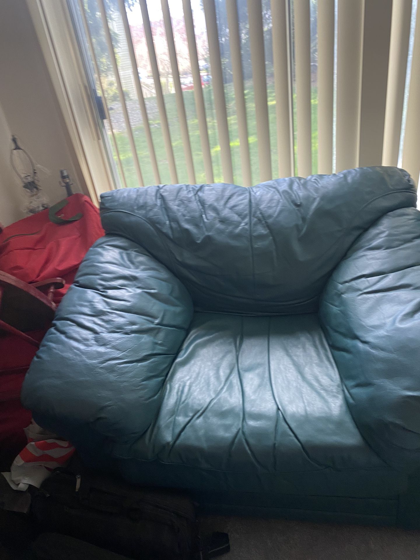 Oversized Leather Chair Free Was $800