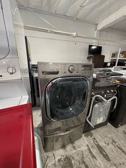 LG Front Load Washer with Pedestal