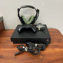Xbox One X 1787 with Controller And Headset