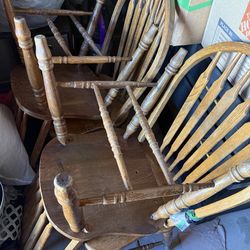 Wood Table / 4 chairs dining set