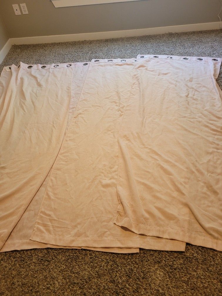 84" Light Pink Curtain Panels