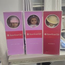 RARE American Girl Doll Collection - LIKE NEW IN BOX (Elizabeth + 2 JLY)