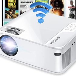 Mini Projector, ARTSEA 1080P Projector, 5G WiFi 9500L Movie Projector for Outdoor Screen Mirror, Support 4K & 300" Display, HiFi Speaker, Home Video P