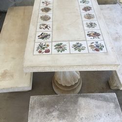 Concrete Patio Table