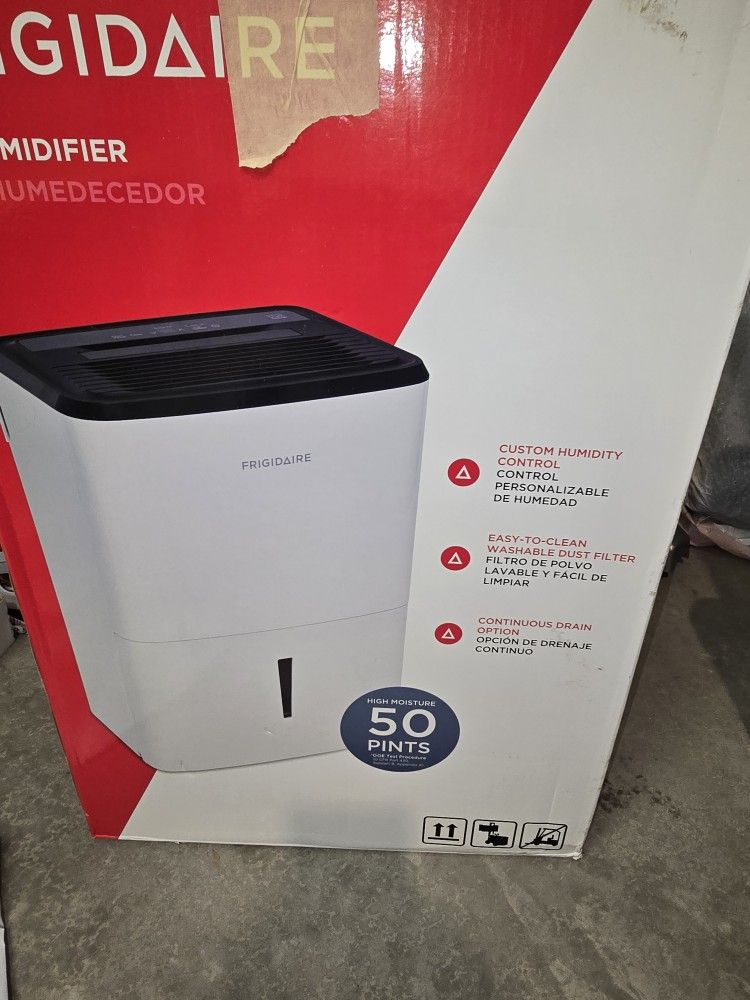 Frigidaire 50 Pint Dehumidifier. 4,500 Square Foot