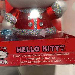 Hello Kitty Glass Ornament Thumbnail