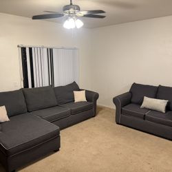 Sectional W Chaise And Loveseat
