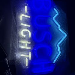 Busch Light neon sign