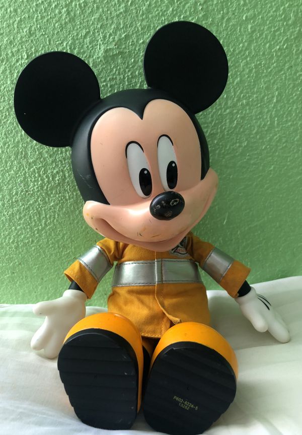 mickey mouse firefighter statue