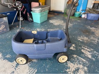 Blue wagon for kids
