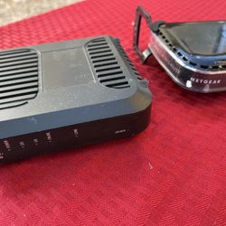 Cisco Cable Modem & Netgear Router Set (Tested Working)