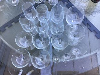 Wine , Champagne and brandy Glasses