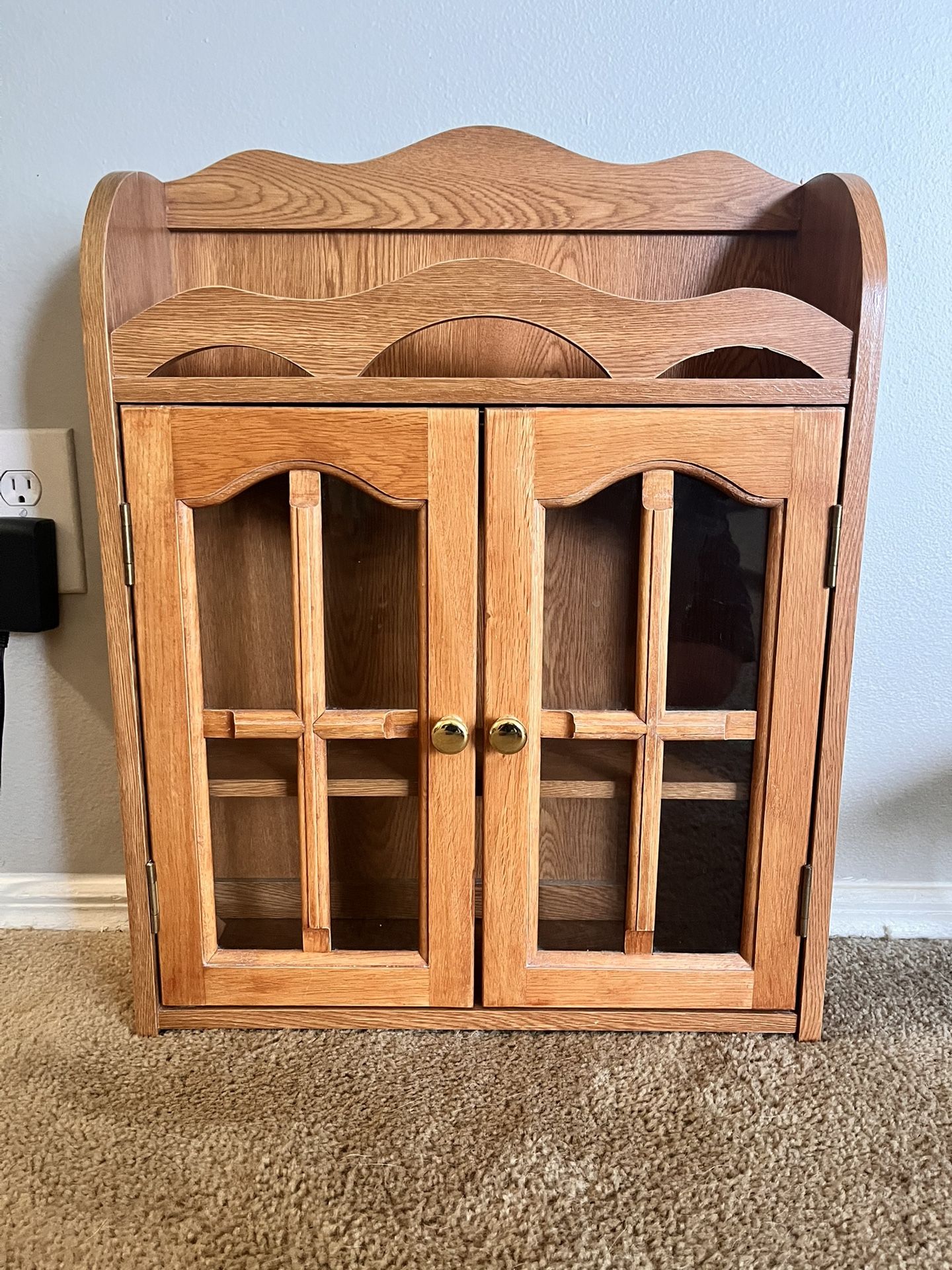 Wooden Shelving with Doors