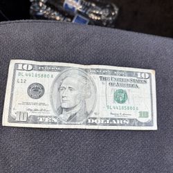 Vintage Ten Dollar Bill. Make Offer