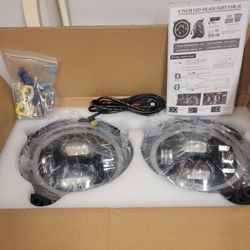 Pair 9"inch Round LED Headlights for Jeep Wrangler JL Gladiator JT 2018-2024 NEW 